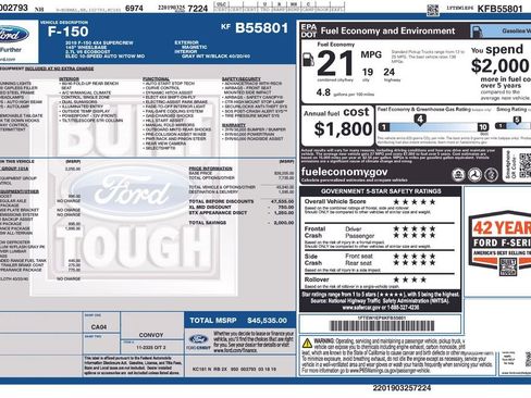 Certified 2019 Ford F150 XL w/ Equipment Group 101A Mid image 33