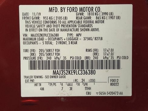 Used 2020 Ford EcoSport Titanium FWD image 33