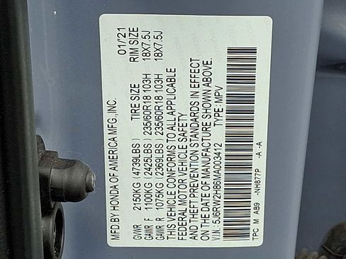 Used 2021 Honda CR-V EX-L image 29