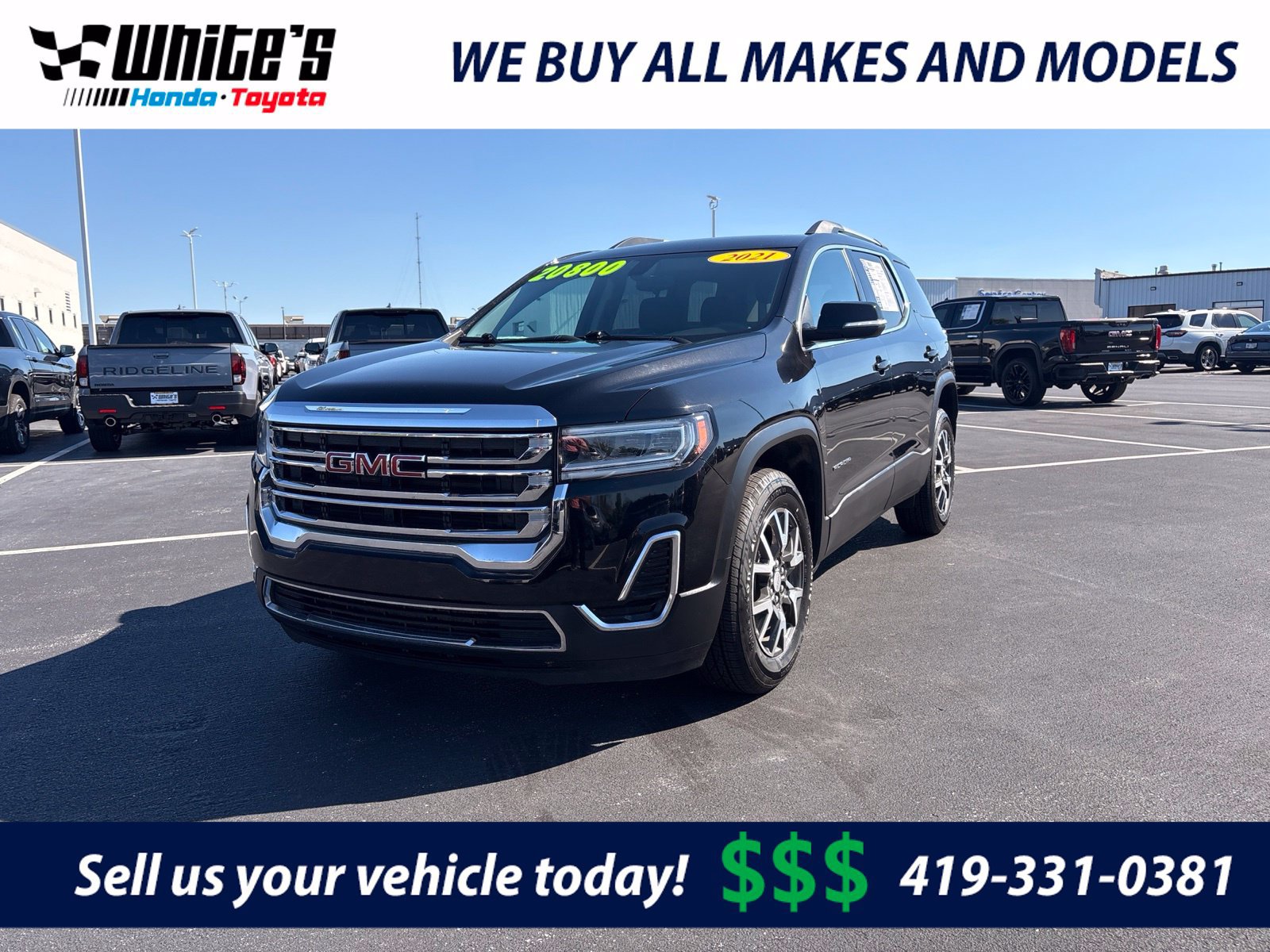 Used 2021 GMC Acadia SLE w/ Driver Convenience Package FWD image 1