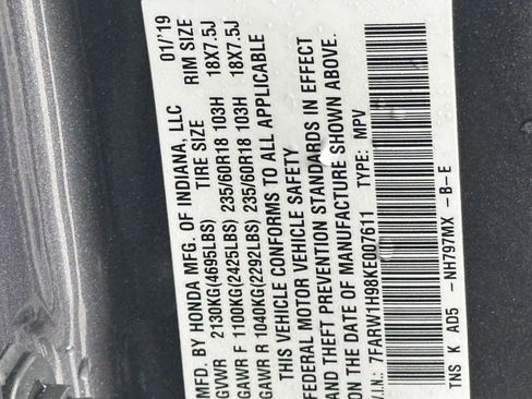 Used 2019 Honda CR-V Touring image 19