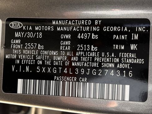 Used 2018 Kia Optima LX w/ 17" Alloy Wheels Package image 30