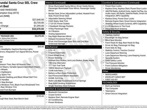 Used 2022 Hyundai Santa Cruz SEL w/ Activity Package FWD image 34