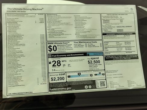 New 2026 BMW 740i w/ Premium Package image 28