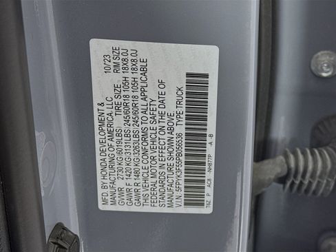 Certified 2023 Honda Ridgeline RTL image 32