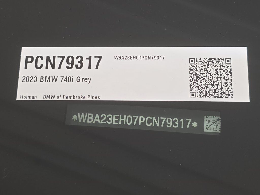 Certified 2023 BMW 740i w/ Parking Assistance Package RWD image 23
