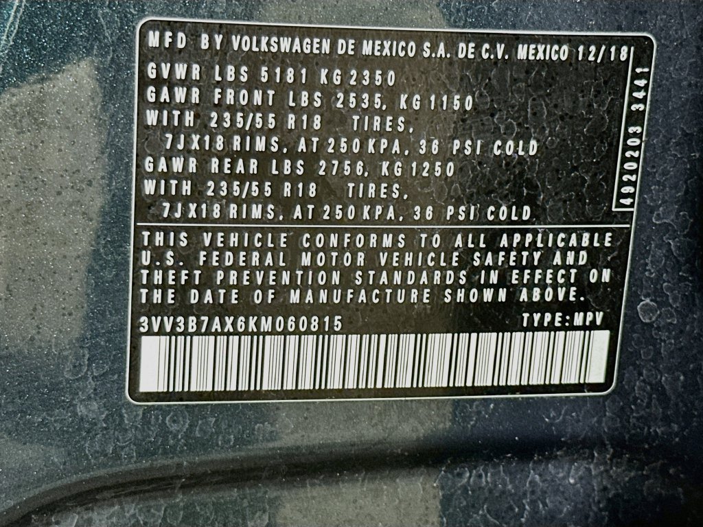 Used 2019 Volkswagen Tiguan SEL FWD image 41
