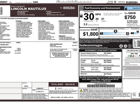 Used 2024 Lincoln Nautilus Reserve image 24