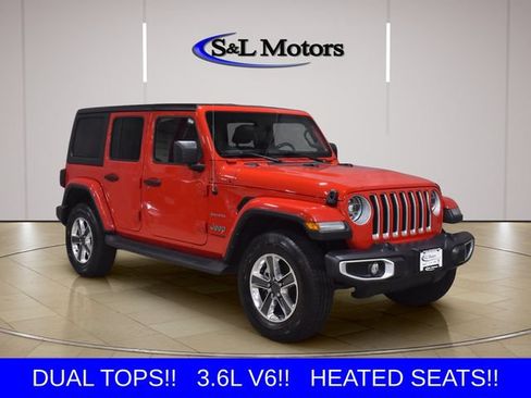 Used 2022 Jeep Wrangler Unlimited Sahara w/ Dual Top Group AWD/4WD image 1