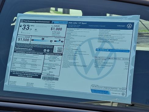 New 2026 Volkswagen Jetta Sport FWD image 19