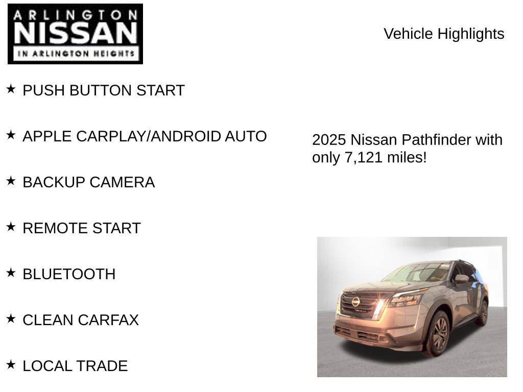 Certified 2025 Nissan Pathfinder SV AWD/4WD image 8