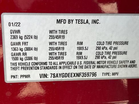 Used 2022 Tesla Model Y Long Range AWD/4WD image 7
