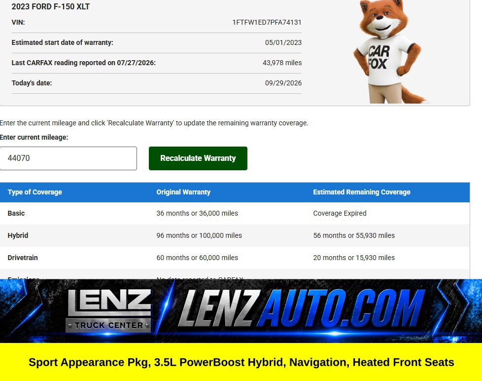 Used 2023 Ford F150 XLT w/ Equipment Group 302A High AWD/4WD image 73