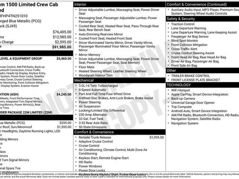 New 2026 RAM 1500 Limited AWD/4WD image 3