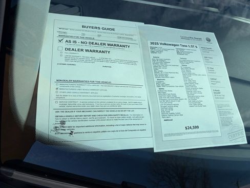 Used 2025 Volkswagen Taos S image 33