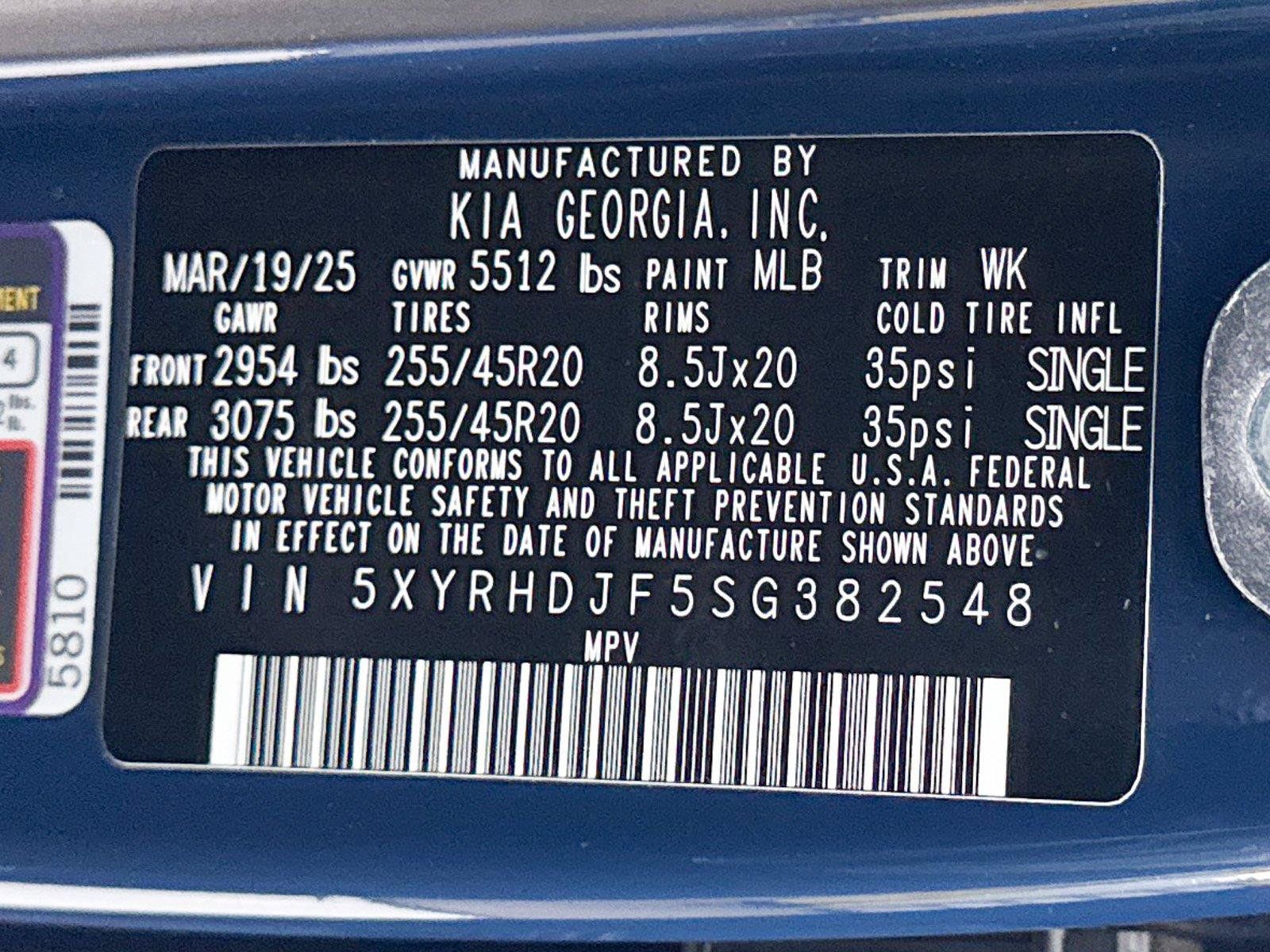 Certified 2025 Kia Sorento EX w/ Panoramic Sunroof Package AWD/4WD image 43