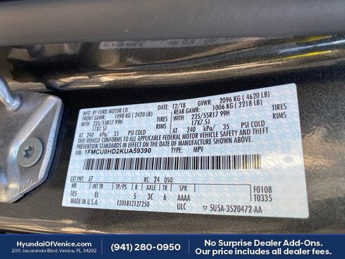 Used 2019 Ford Escape SEL FWD image 18