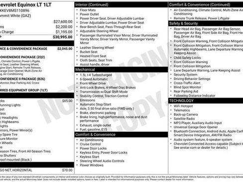 Used 2021 Chevrolet Equinox LT FWD image 36