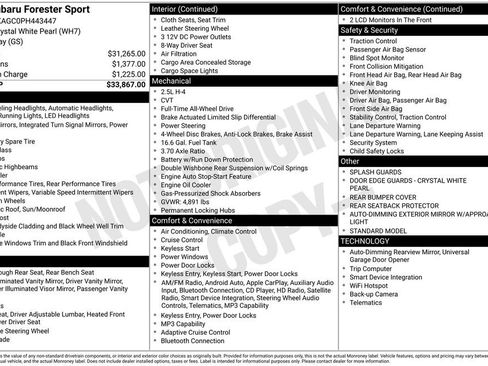 Used 2023 Subaru Forester Sport image 2