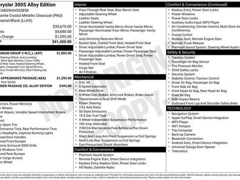 Used 2017 Chrysler 300 S w/ 300S Premium Group 2 w/2_L image 7