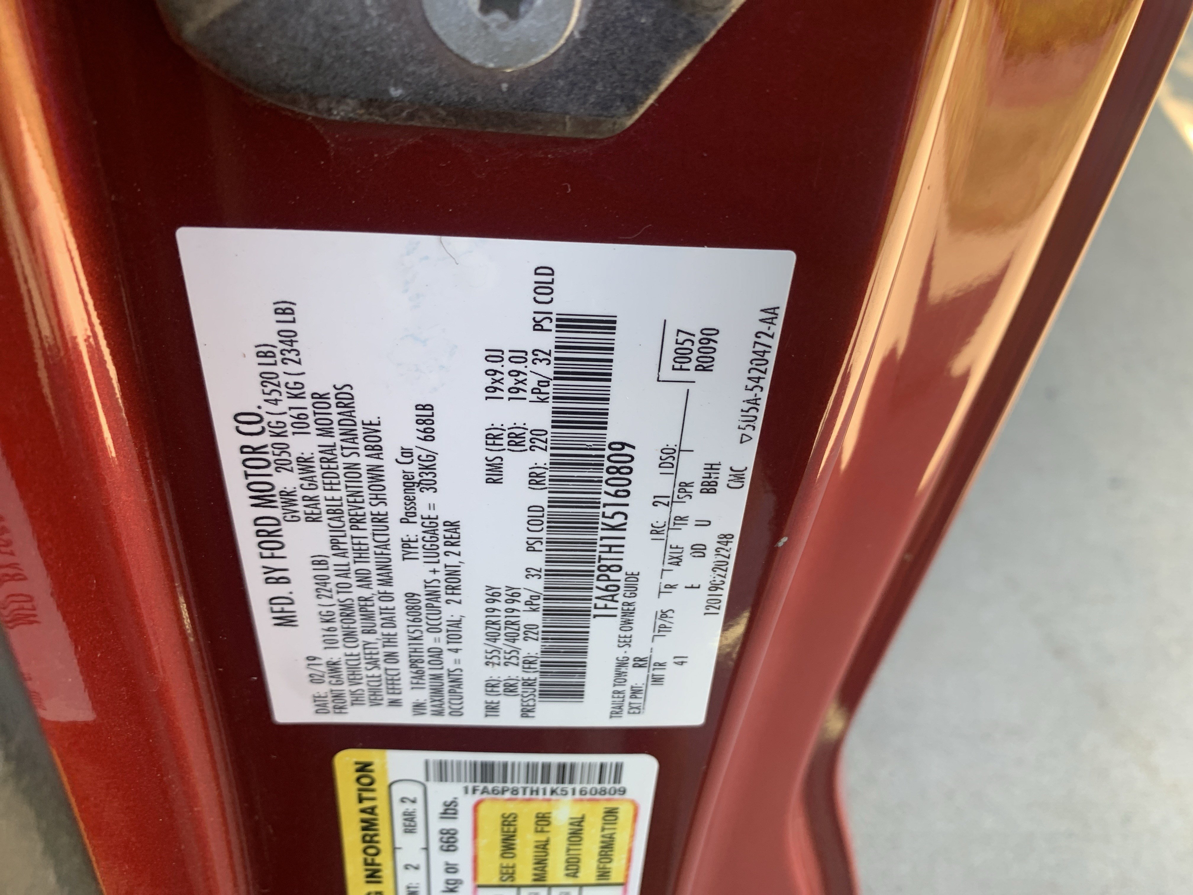 Used 2019 Ford Mustang Premium w/ Ecoboost Performance Package RWD image 36