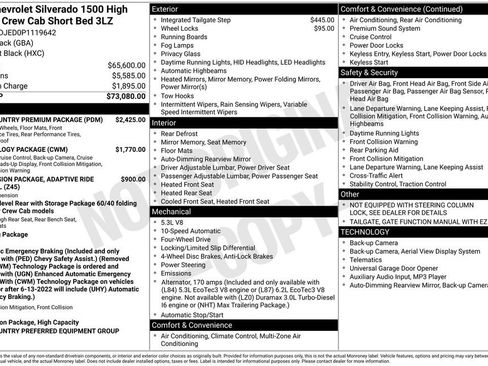 Used 2023 Chevrolet Silverado 1500 High Country w/ High Country Premium Package image 35