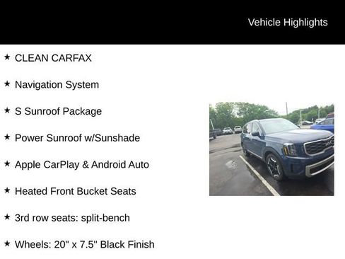 Used 2024 Kia Telluride S w/ S Sunroof Package AWD/4WD image 5
