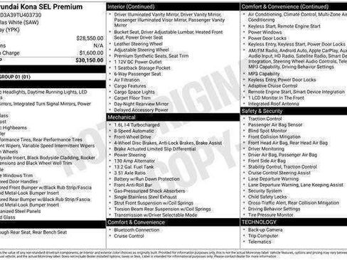 New 2026 Hyundai Kona SEL Premium FWD image 20