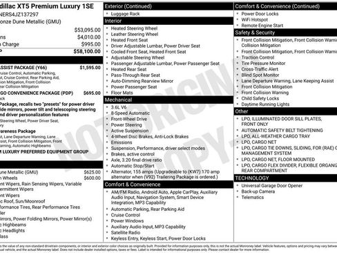 Used 2018 Cadillac XT5 Premium Luxury w/ Driver Assist Package image 35