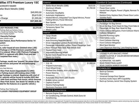 Used 2023 Cadillac XT5 Premium Luxury w/ Technology Package FWD image 38