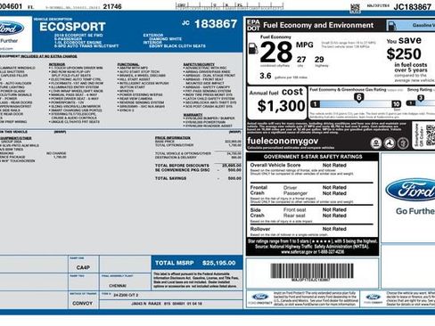 Used 2018 Ford EcoSport SE w/ SE Convenience Package image 31