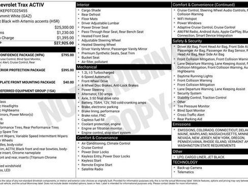 New 2026 Chevrolet Trax ACTIV w/ Driver Confidence Package image 10