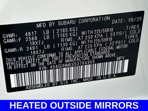 Certified 2025 Subaru Crosstrek 2.5i Limited w/ Crosstrek Mirror Package image 16