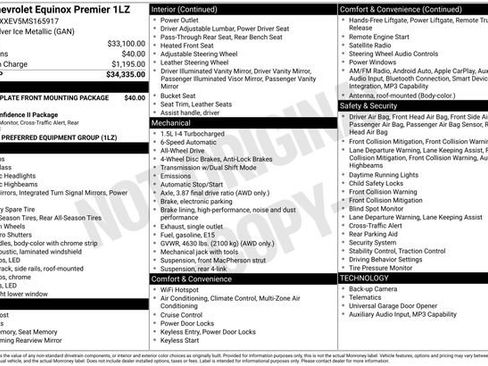 Used 2021 Chevrolet Equinox Premier AWD/4WD image 31