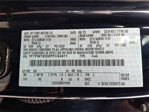 Used 2023 Ford F150 Lariat w/ Equipment Group 502A High image 28