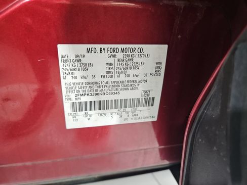 Used 2019 Ford Edge SEL w/ Equipment Group 201A FWD image 30