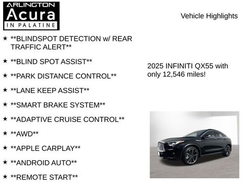Used 2025 INFINITI QX55 Luxe w/ Cargo Package image 7