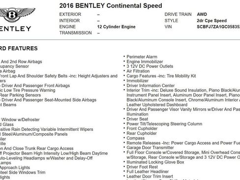 Used 2016 Bentley Continental GT Speed image 17