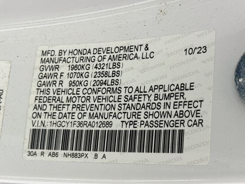 Certified 2024 Honda Accord EX image 31