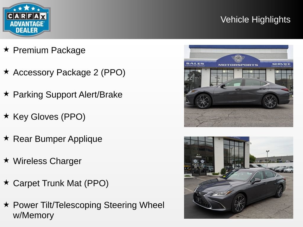 Used 2022 Lexus ES 350 w/ Premium Package FWD image 4