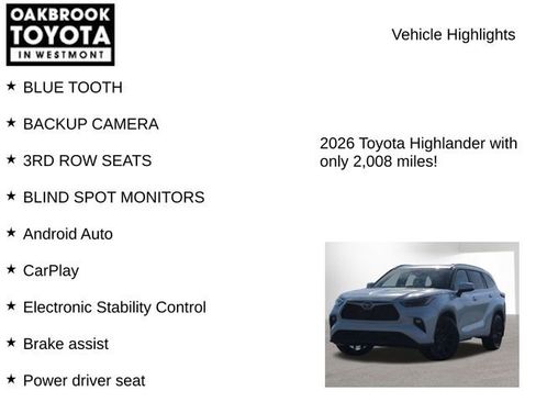 Certified 2026 Toyota Highlander XLE image 7