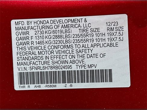 Certified 2024 Honda Odyssey Sport image 36