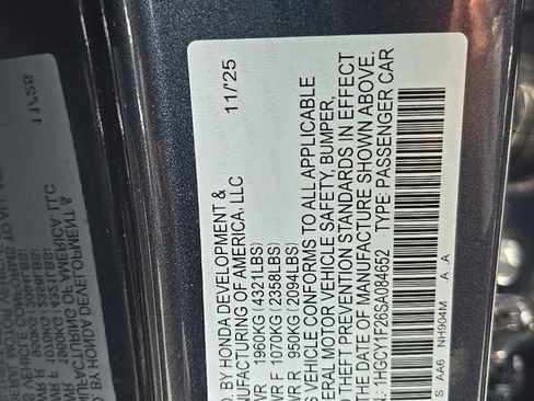 Used 2025 Honda Accord LX image 10