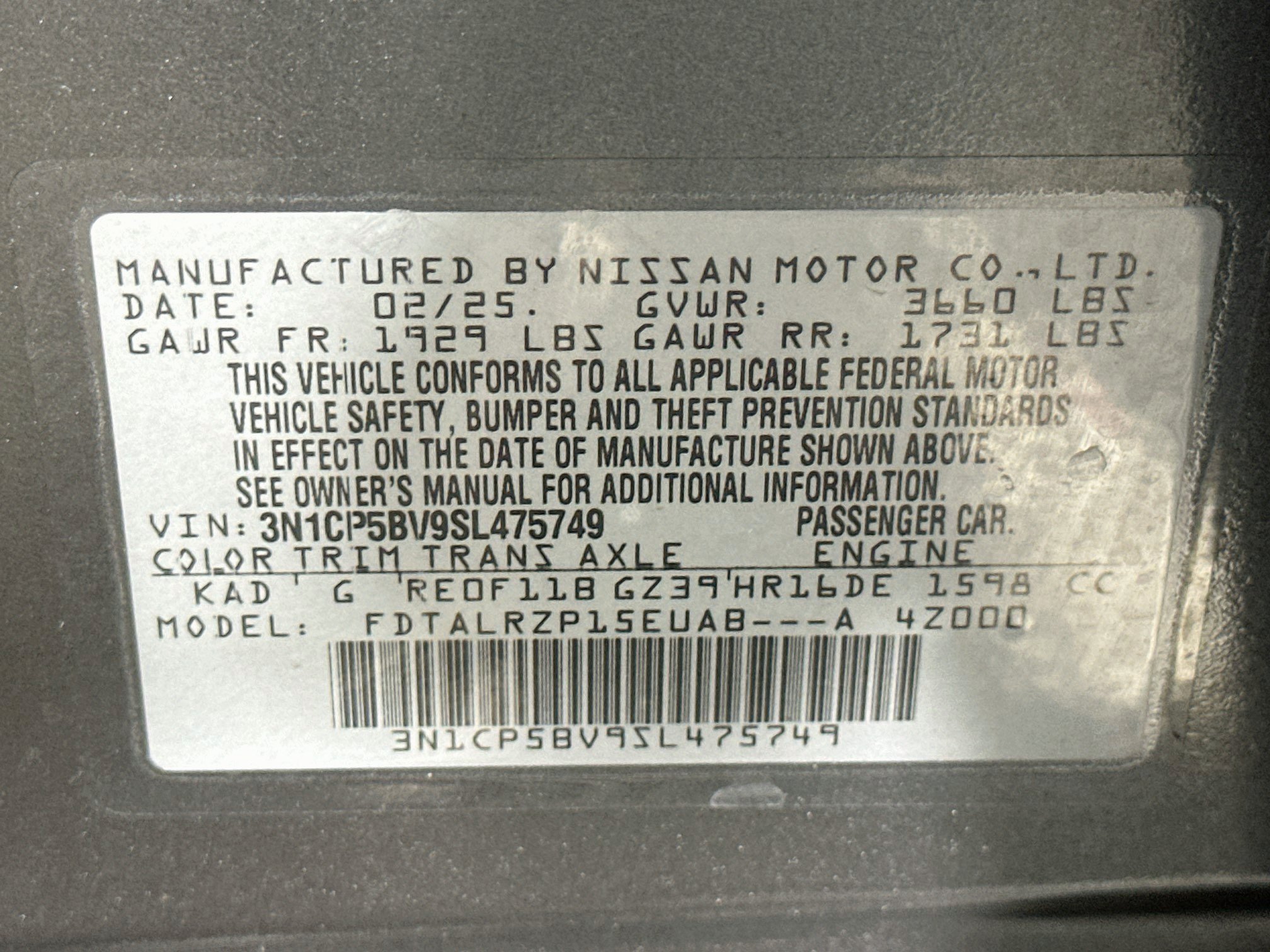 Used 2025 Nissan Kicks Play S FWD image 12