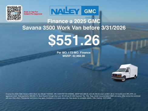 New 2025 GMC Savana 3500 w/ Power Convenience Package image 6