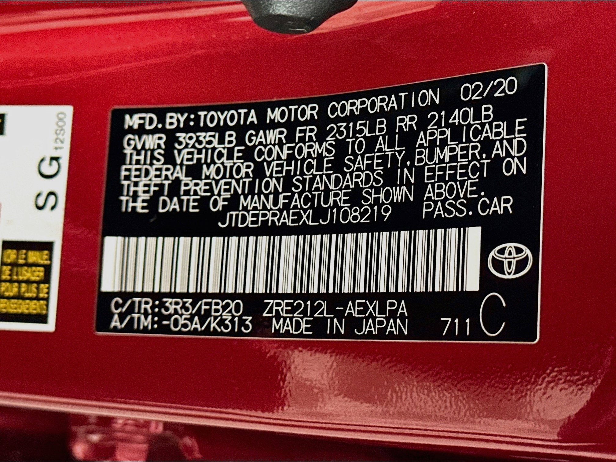 Used 2020 Toyota Corolla LE w/ Protection Package FWD image 12