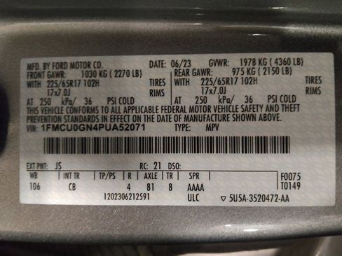 Used 2023 Ford Escape Active w/ Tech Pack #2 image 33