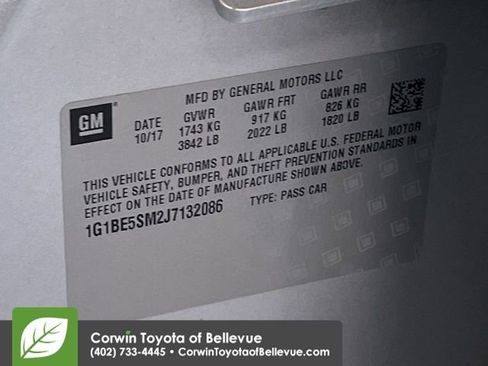 Used 2018 Chevrolet Cruze LT w/ Convenience Package image 27