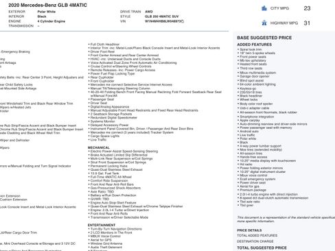 Used 2020 Mercedes-Benz GLB 250 4MATIC w/ Premium Package image 2