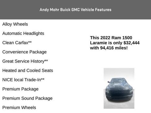 Used 2022 RAM 1500 Laramie AWD/4WD image 8